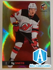 2021 UD Extended Ty Smith HoloGrFx Rookie Gold NJ Devils RC #HG-14